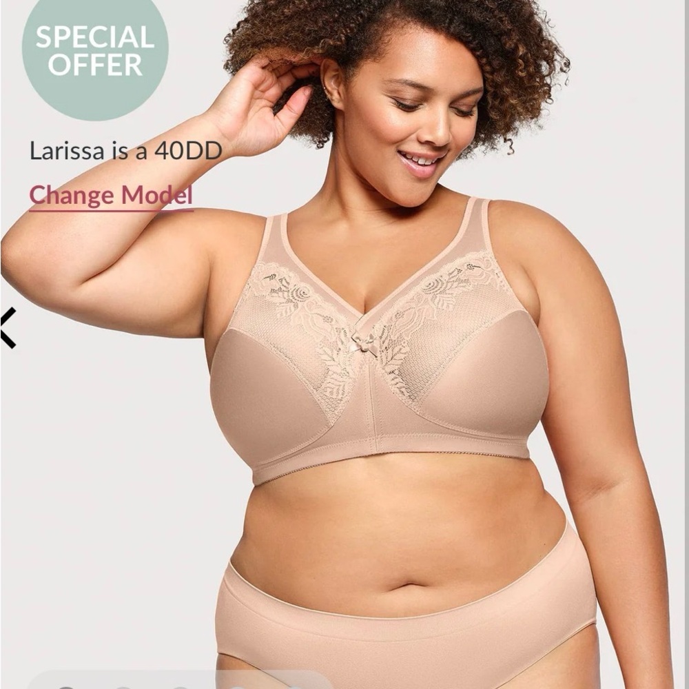 Glamorize MagicLift Minimizer Bra  50 D